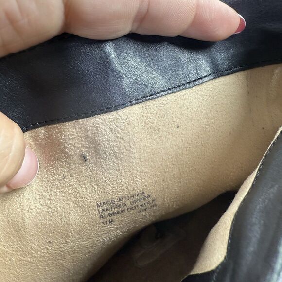 Michael Kors Riding Boots Women Size 11 Black Leather Preppy Heel Equestrian - Picture 15 of 15